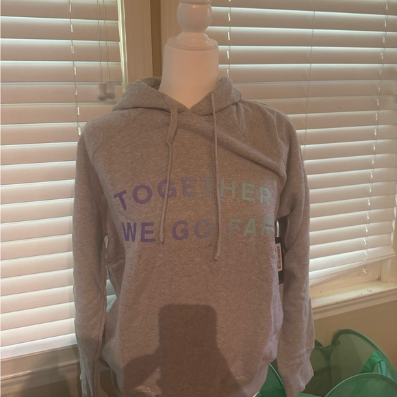 Peloton Hoodie Womens Together We Go Far Size: M New With Tags Sealed in Plastic - Picture 2 of 3